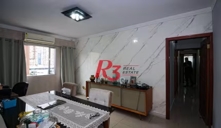 Apartamento à venda, 75 m² por R$ 405.000,00 - Encruzilhada - Santos/SP
