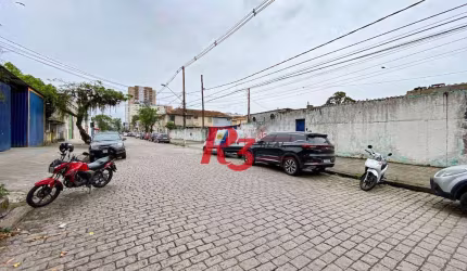 Terreno, 2370 m² - venda por R$ 6.200.000,00 ou aluguel por R$ 37.637,81/mês - Estuário - Santos/SP