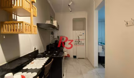 Kitnet com 1 dormitório, 29 m² - venda por R$ 320.000,00 ou aluguel por R$ 3.349,35/mês - Boa Vista - São Vicente/SP