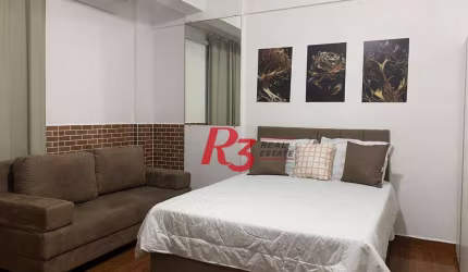 Kitnet com 1 dormitório, 31 m² - venda por R$ 320.000,00 ou aluguel por R$ 3.184,09/mês - Itararé - São Vicente/SP