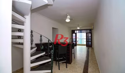 Cobertura com 3 dormitórios à venda, 246 m² por R$ 1.400.000,00 - Ponta da Praia - Santos/SP
