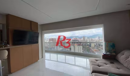 Apartamento com 2 dormitórios à venda, 105 m² por R$ 990.000,00 - Macuco - Santos/SP