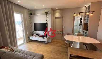 Studio com 1 dormitório à venda, 44 m² por R$ 640.000,00 - Campo Grande - Santos/SP