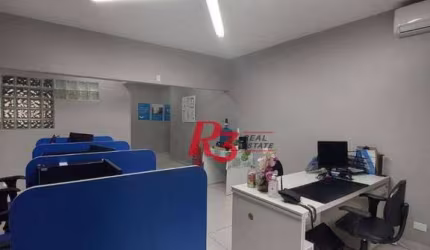 Sala, 89 m² - venda por R$ 340.000,00 ou aluguel por R$ 3.000,00/mês - Centro - Santos/SP