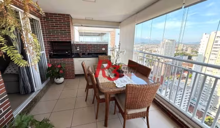 Apartamento com 3 dormitórios à venda, 124 m² por R$ 2.250.000,00 - Boqueirão - Santos/SP