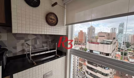 Apartamento com 3 dormitórios à venda, 155 m² por R$ 1.980.000,00 - Embaré - Santos/SP