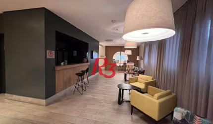 Flat com 1 dormitório à venda, 36 m² por R$ 600.000,00 - Gonzaga - Santos/SP