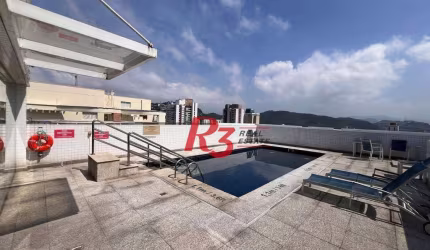 Flat com 1 dormitório à venda, 36 m² por R$ 583.000,00 - Gonzaga - Santos/SP