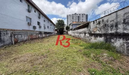 Terreno à venda, 500 m² por R$ 1.400.000,00 - Embaré - Santos/SP