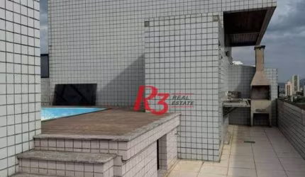 Cobertura à venda, 324 m² por R$ 1.500.000,00 - Aparecida - Santos/SP