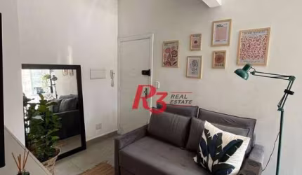 Apartamento para alugar, 42 m² por R$ 3.800,00/mês - Pompéia - Santos/SP