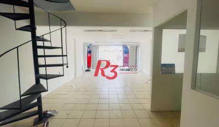 Loja para alugar, 190 m² por R$ 8.000,00/mês - Centro - Santos/SP