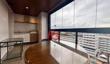 Apartamento com 1 dormitório para alugar, 54 m² por R$ 6.000,02/mês - Boqueirão - Santos/SP
