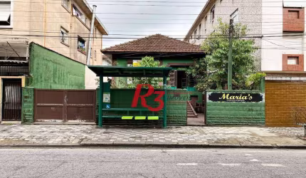 Terreno à venda, 417 m² por R$ 1.590.000,00 - Boqueirão - Santos/SP