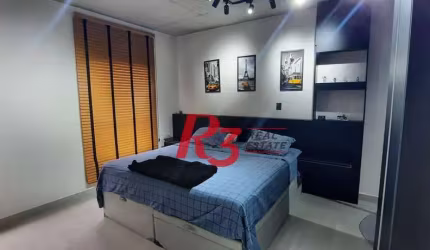Apartamento  Porteira  Fechada com 1 dormitório 72m² no Embaré, Santos/SP – Condomínio MaxHaus com Lazer Completo e Design Moderno