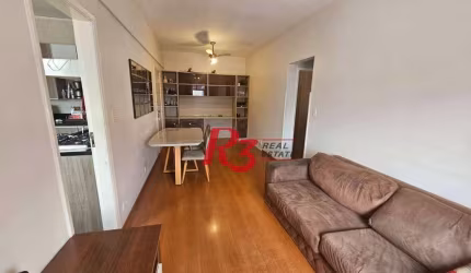 Apartamento com 2 dormitórios para alugar, 87 m² por R$ 4.000,00/mês - Campo Grande - Santos/SP
