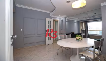 Apartamento com 3 dormitórios para alugar, 96 m² por R$ 6.500,00/mês - Gonzaga - Santos/SP