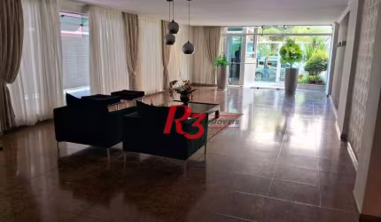 Apartamento para alugar, 210 m² por R$ 8.300,00/mês - Pompéia - Santos/SP