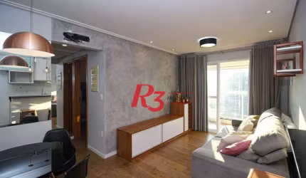 Apartamento com 1 dormitório, 52 m² - venda por R$ 745.000,00 ou aluguel por R$ 4.500,00/mês - Embaré - Santos/SP