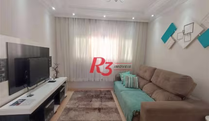 Apartamento com 2 dormitórios à venda, 66 m² por R$ 400.000,00 - Embaré - Santos/SP