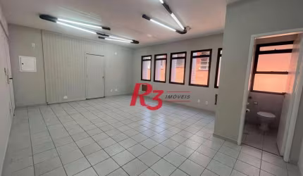 Sala, 44 m² - venda por R$ 320.000,00 ou aluguel por R$ 2.500,00/mês - Campo Grande - Santos/SP