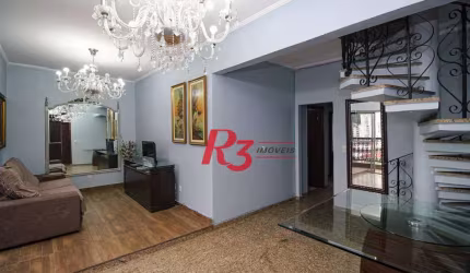 Cobertura Triplex no bairro Campo Grande - Santos
