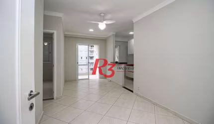Acquaplay Apartamento com 2 dormitórios para alugar, 62 m² por R$ 4.000/mês - Marapé - Santos/SP