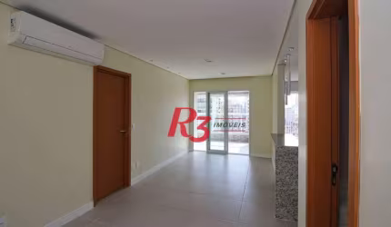 Apartamento com 1 dormitório para alugar, 65 m² por R$ 5.800,02/mês - Vila Rica - Santos/SP