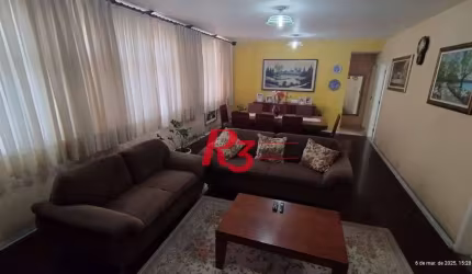 Apartamento  na PRAIA  com 2 dormitórios à venda, 129 m² por R$ 1.000.000 - GONZAGA- Santos/SP