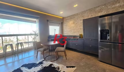 Studio com 1 dormitório à venda, 45 m² por R$ 680.000,00 - Campo Grande - Santos/SP
