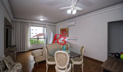 Apartamento para alugar, 125 m² por R$ 6.500,02/mês - Boqueirão - Santos/SP