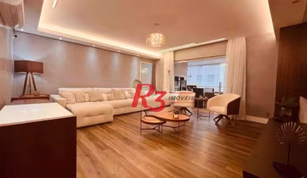 Apartamento com 3 dormitórios à venda, 150 m² por R$ 1.300.000,00 - Marapé - Santos/SP