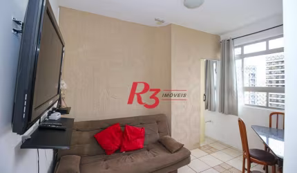 Apartamento com 1 dormitório para alugar, 40 m² por R$ 3.000,00/mês - Ponta da Praia - Santos/SP