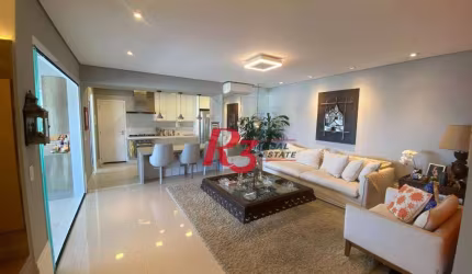 Apartamento com 3 dormitórios, 167 m² - venda por R$ 2.800.000,00 ou aluguel por R$ 23.900,00/mês - Boqueirão - Santos/SP