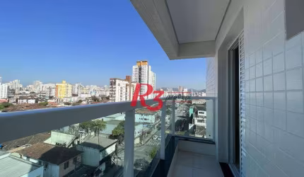 Apartamento com 2 dormitórios para alugar, 59 m² por R$ 4.000,02/mês - Macuco - Santos/SP