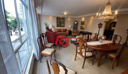 Apartamento com 4 dormitórios à venda, 193 m² por R$ 1.290.000,00 - Embaré - Santos/SP