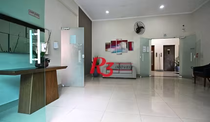 Kitnet com 1 dormitório, 28 m² - venda por R$ 300.000,00 ou aluguel por R$ 3.000,00/mês - Boqueirão - Santos/SP