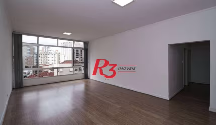 Apartamento com 3 dormitórios para alugar, 168 m² por R$ 6.300,00/mês - Boqueirão - Santos/SP
