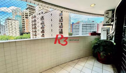 Apartamento com 2 dormitórios à venda, 102 m² por R$ 880.000,00 - Pompéia - Santos/SP