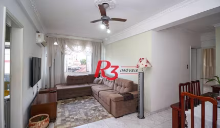 Apartamento para alugar, 77 m² por R$ 4.400,00/mês - Boqueirão - Santos/SP