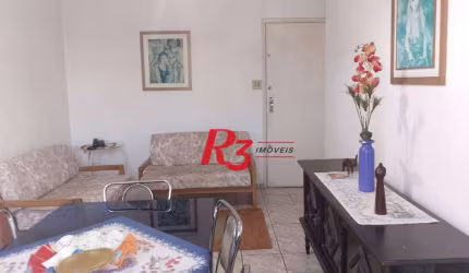 Apartamento com 1 dormitório à venda, 50 m² por R$ 375.000,00 - Embaré - Santos/SP