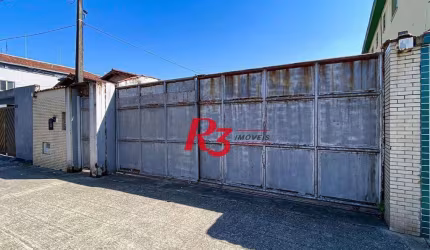 Terreno para alugar, 500 m² por R$ 13.000,00/mês - Macuco - Santos/SP