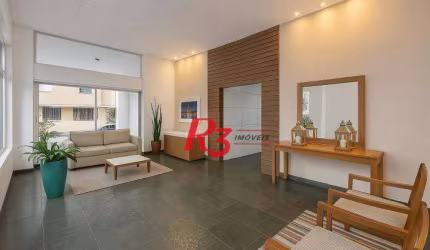 Apartamento com 3 dormitórios à venda, 110 m² por R$ 1.300.000,00 - Boqueirão - Santos/SP