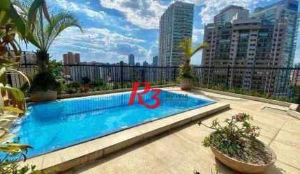 Cobertura com 5 dormitórios à venda, 336 m² por R$ 3.300.000,00 - Ponta da Praia - Santos/SP