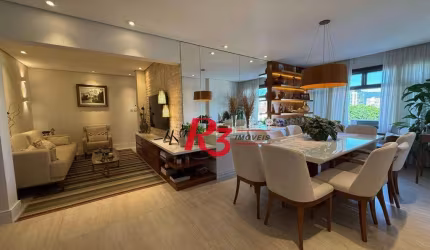 Apartamento com 3 dormitórios à venda, 148 m² por R$ 1.350.000,00 - Ponta da Praia - Santos/SP