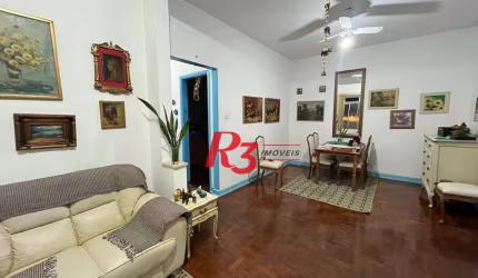 Apartamento com 3 dormitórios à venda, 93 m² por R$ 420.000,00 - Pompéia - Santos/SP
