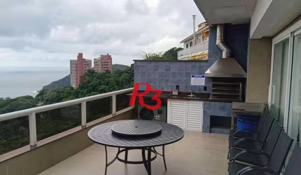 Cobertura com 4 dormitórios à venda, 255 m² por R$ 3.180.000,00 - Balneário Mar Casado - Guarujá/SP