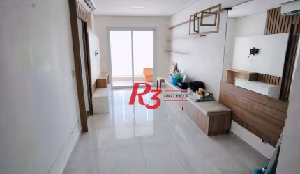 Apartamento com 2 dormitórios, 65 m² - venda por R$ 950.000,00 ou aluguel por R$ 6.000,00/mês - Campo Grande - Santos/SP