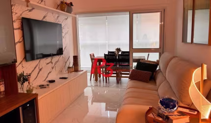Apartamento com 3 dormitórios à venda, 101 m² por R$ 2.000.000,00 - Gonzaga - Santos/SP