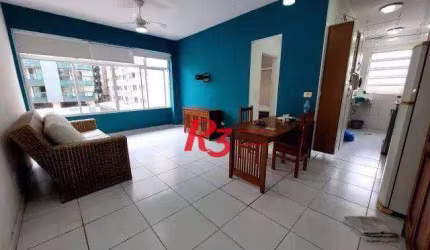 Apartamento com 1 dormitório à venda, 51 m² por R$ 380.000,00 - Pompéia - Santos/SP